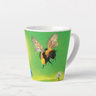 Tasse Latte Bumblebee illustration volante petite