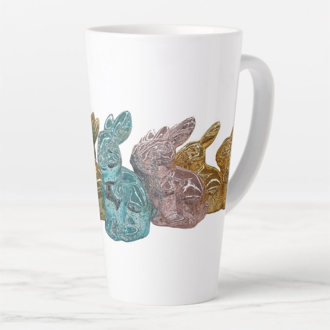 Tasse Latte Bunnies en verre (Angle droit)