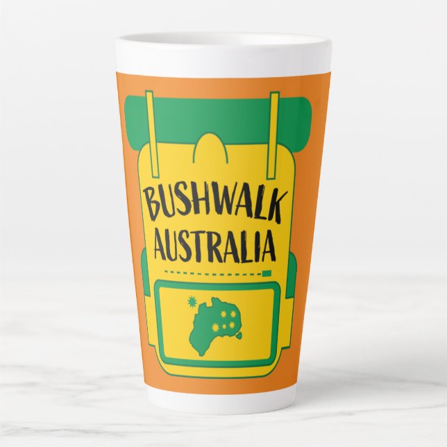 Tasse Latte Bushwalk Australie (Devant)