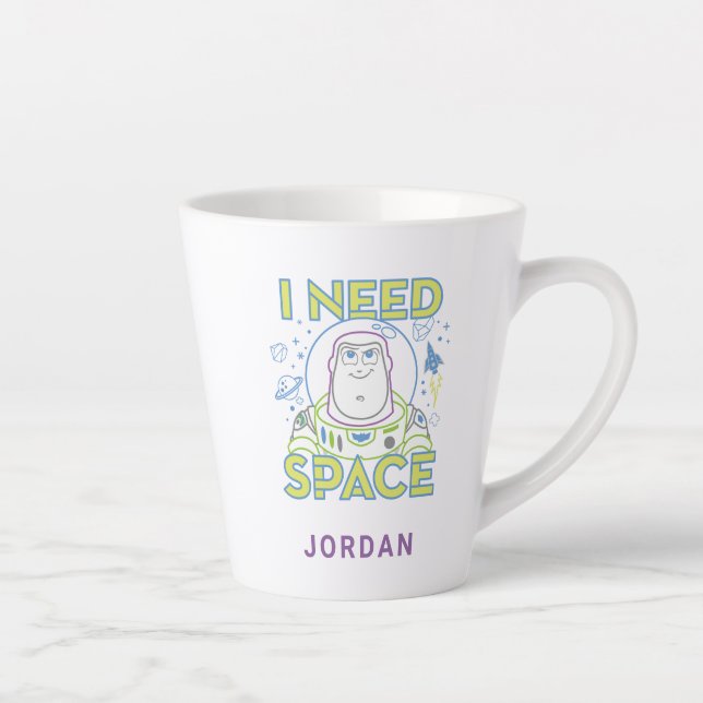 Tasse Latte Buzz Lightyear "I Need Space" (Droite)