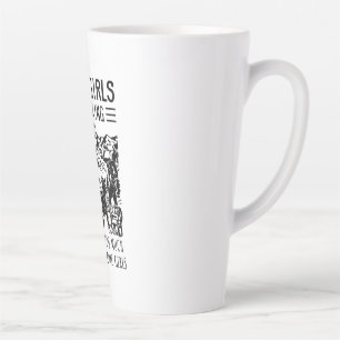 Tasse Latte Cadeau Camper Certaines filles vont Randonnée An