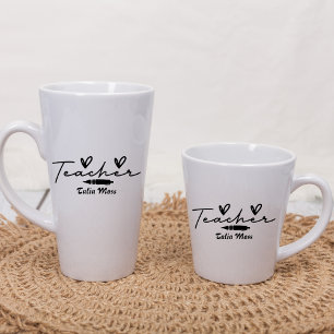 Tasse Latte Cadeau d'appréciation de l'enseignant Nouveau ense