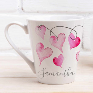 Tasse Latte Cadeau de la Saint-Valentin Personnalisé et Mignon