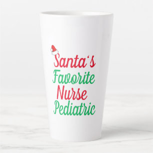 Tasse Latte Cadeau de Noël de reconnaissance pour infirmière m