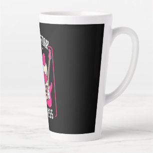 Tasse Latte Cadeau de Noël Rokstar Princess Skull