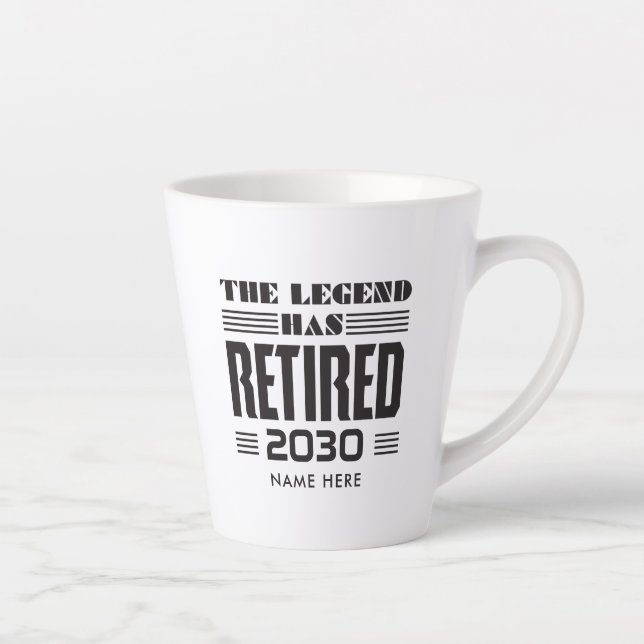 Tasse Latte Cadeau de retraite pour Coworker personnalisé (Droite)