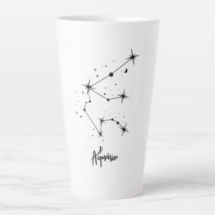 Tasse Latte Cadeau du signe du zodiaque Verseau, astrologie de