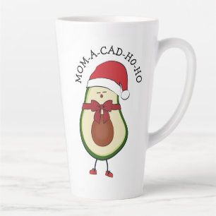 Tasse Latte Cadeau Humoristique Père Noël avocado