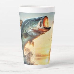 Tasse Latte Cadeau parfait pour pêcheurs et pêcheurs