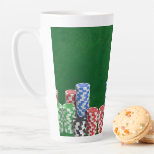 Tasse Latte Cadeau personnalisé pour les joueurs de poker