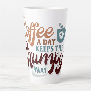 Tasse Latte Cadeau pour amateur de café : un café par jour 