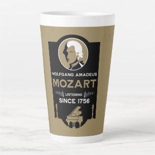 Tasse Latte Cadeau pour amateur de musique de Mozart