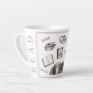 Tasse Latte Cadeau pour lecteur amateur de thé