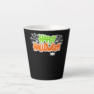 Tasse Latte Cadeau Spider Happy Halloween coloré mignon arai