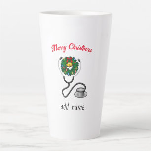 Tasse Latte Cadeaux de Noël pour médecin Meilleur médecin qui