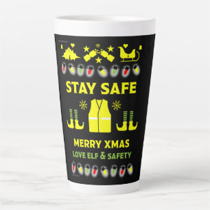 Tasse Latte Cadeaux De Noël Santé Et Sécurité