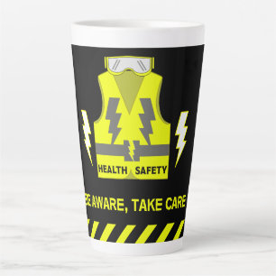 Tasse Latte Cadeaux De Santé Et De Sécurité Pour Les Employés 