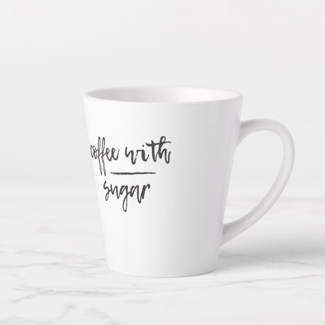 Tasse Latte Café avec sucre (Droite)