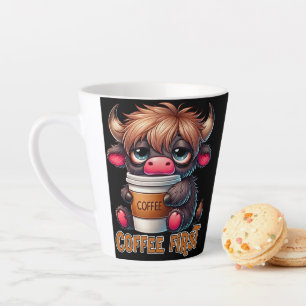 Tasse Latte Café d'abord 