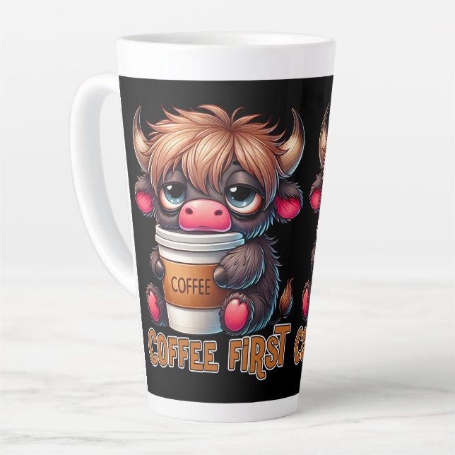 Tasse Latte Café d'abord  (Angle gauche)