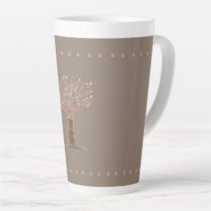 Tasse Latte Café Décoratif Haut