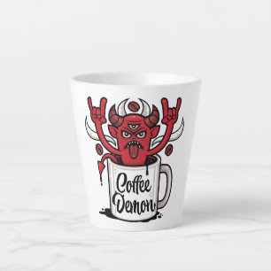 Tasse Latte Café Demon
