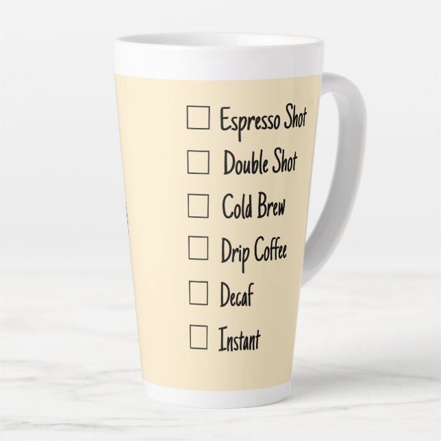 Tasse Latte Café spécial (Angle droit)