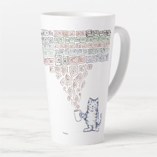 Tasse Latte Café Strong Cat