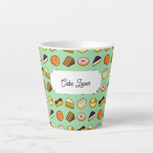 Tasse Latte Cake Lover délicieux gâteaux et pâtisseries Motif