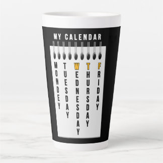 Tasse Latte Calendrier des programmeurs