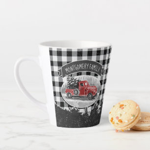 Tasse Latte Camion Vintage Monogramme Plantation de buffles no
