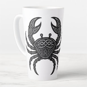 Tasse Latte Cancer — Encre Hantée Zodiaque Crabe