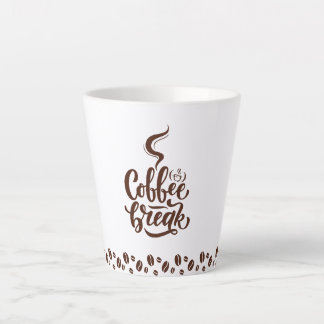 Tasse Latte Caneca de latte Coffee break