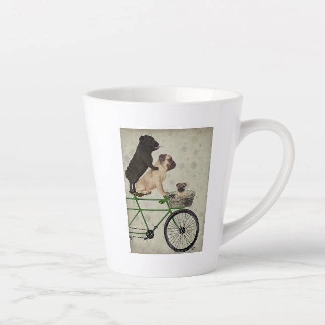 Tasse Latte Carlins à vélo (Droite)
