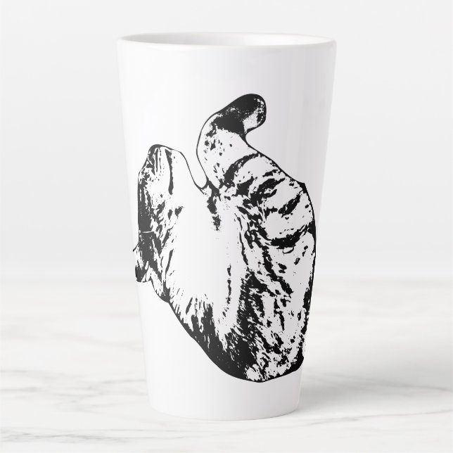 Tasse Latte Carnage côté coeur (Devant)