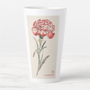 Tasse Latte Carnation - Janvier Fleur de naissance