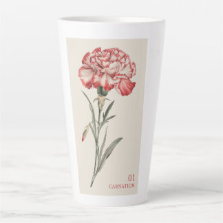 Tasse Latte Carnation - Janvier Fleur de naissance