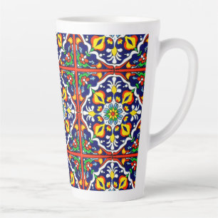 Tasse Latte Carrelage Talavera Mexicaine No 3