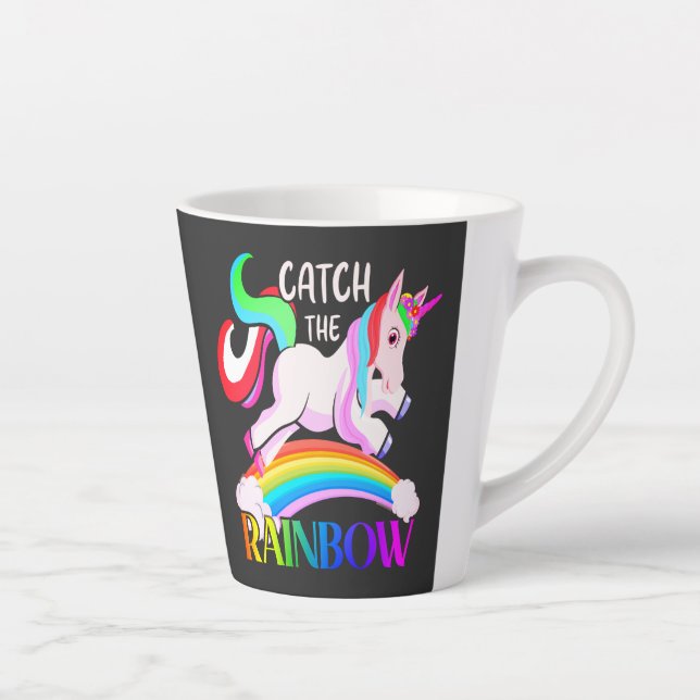 Tasse Latte Catch the Rainbow - Unicorn Designs-15989 (Droite)