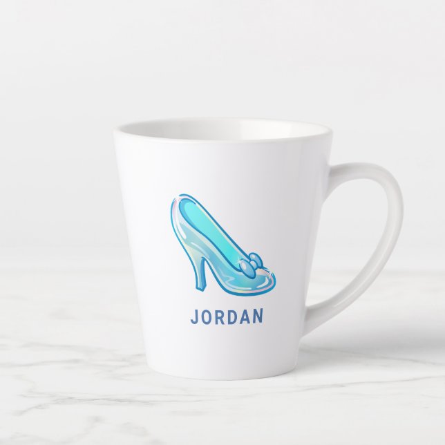 Tasse Latte Cendrillon Emoji| Chaussure de verre (Droite)