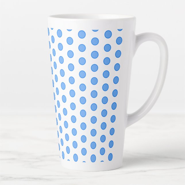 Tasse Latte Cercles bleus (Droite)