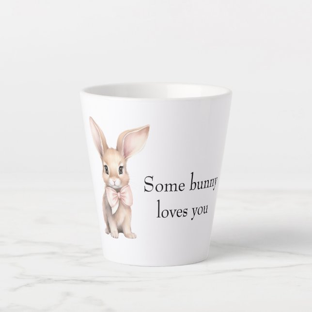 Tasse Latte Certain Lapin T'aime (Devant)