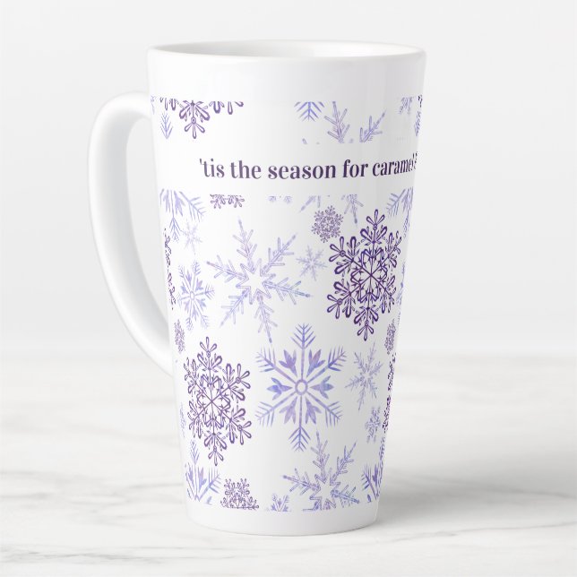 Tasse Latte C'est la saison pour .. Flèche de neige personnali (Angle gauche)