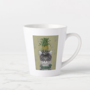 Tasse Latte Chat à ananas