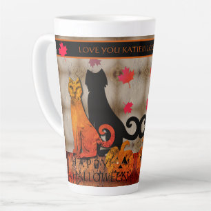 Tasse Latte Chat Halloween Kitty