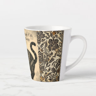 Tasse Latte Chat Vintage, Chat Antique et Motif 