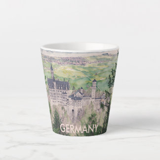 Tasse Latte Château Retro Neuschwanstein en Allemagne