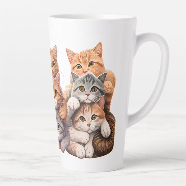 Tasse Latte Chats (Droite)