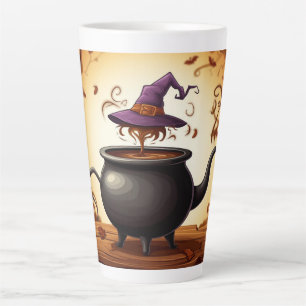 Tasse Latte Chaudron de sorcière Potion Halloween Citrouille �