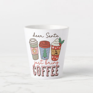 Tasse Latte Cher Père Noël Noël mignon